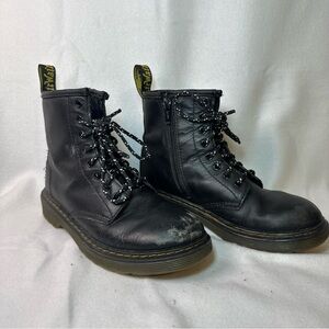Dr Martens Delaney Air Wair side zipper boots black‎ size US 2 EU 33